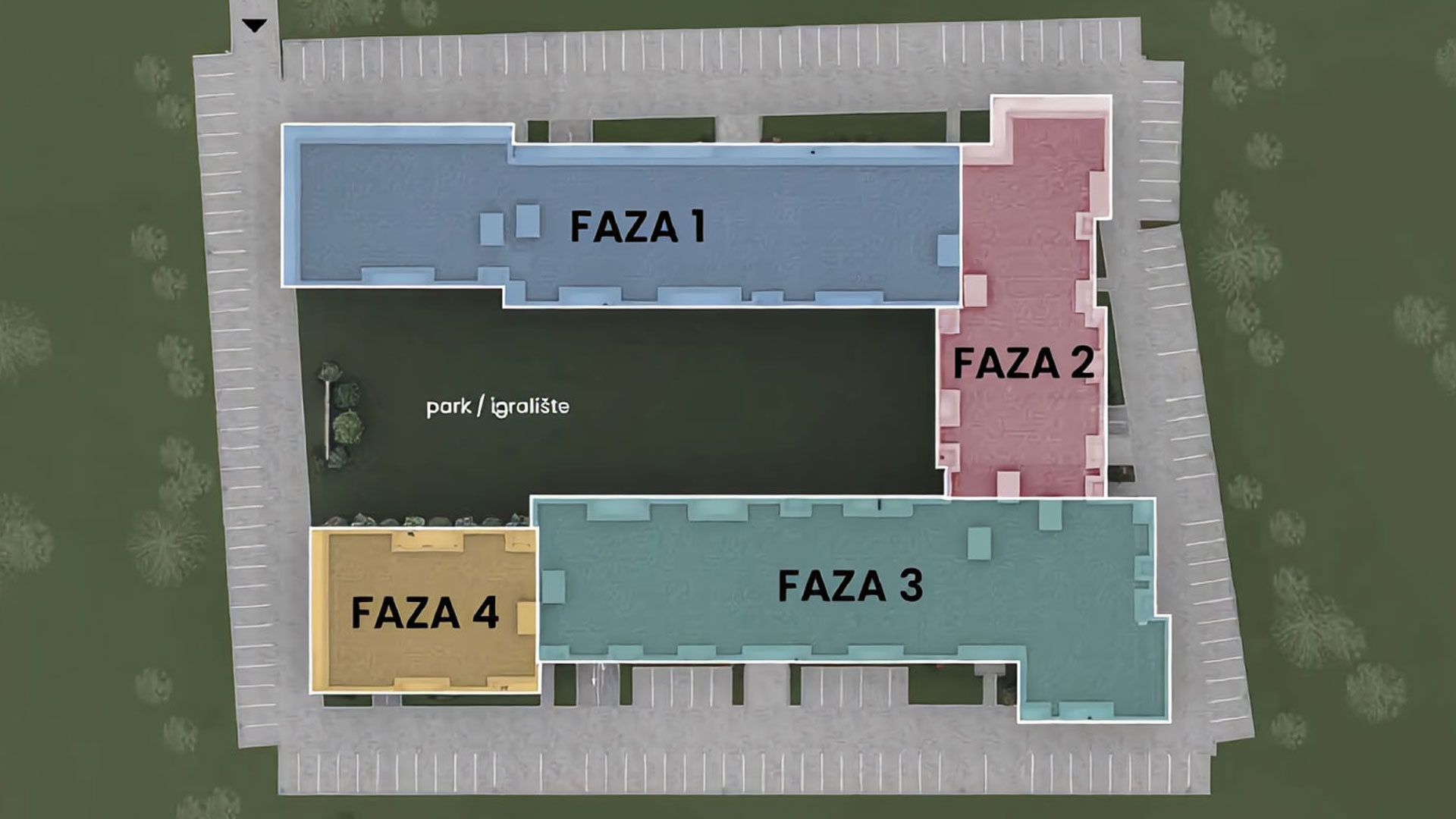 Faze izgradnje O-District