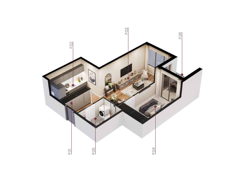3D prikaz stana B19